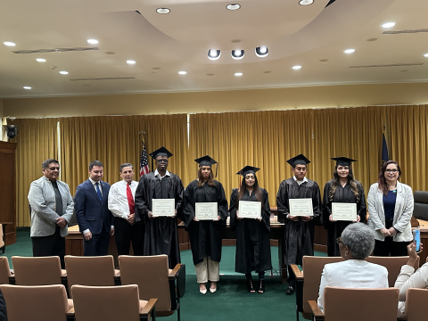 GED graduates with Diplomas