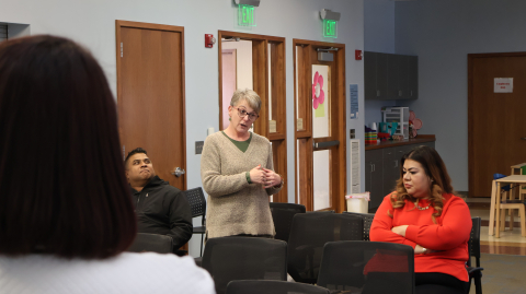 Jennifer Norton introducing herself