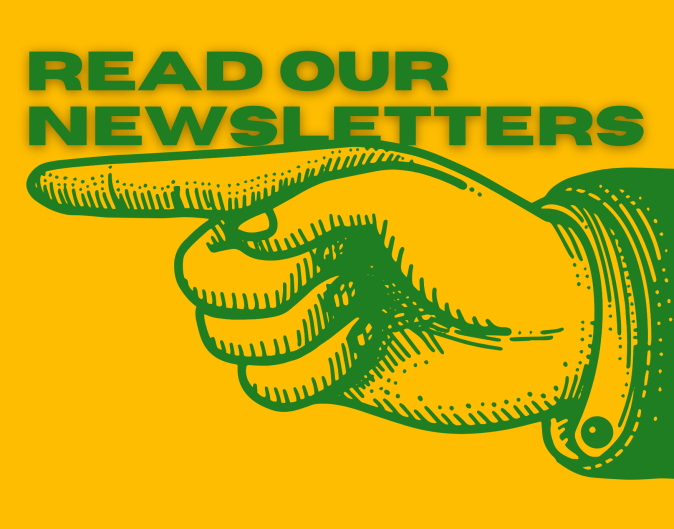 read our newsletter green and yellow banner