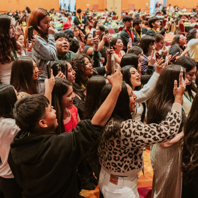 Students dancing at NELYS